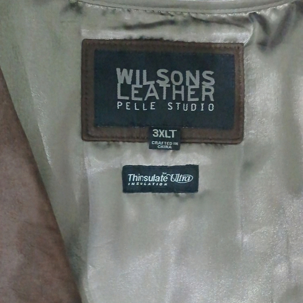 *NWT* Men’s Wilson Brown leather jacket with thinsulate lining. 3XL - Picture 6 of 12